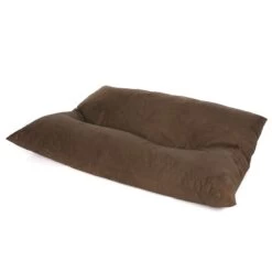 Faux Suede Slab Bean Bag -Bean Bag Chairs Store faux suede slab bean bag mocha 1