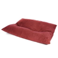 Faux Suede Slab Bean Bag - Replacement Cover -Bean Bag Chairs Store faux suede slab bean bag raspberry 1 1