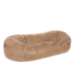 Faux Suede Sofa Bed Bean Bag - Replacement Cover -Bean Bag Chairs Store faux suede sofa bed bean bag caramel 1 1