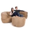 Faux Suede Stool Bean Bag