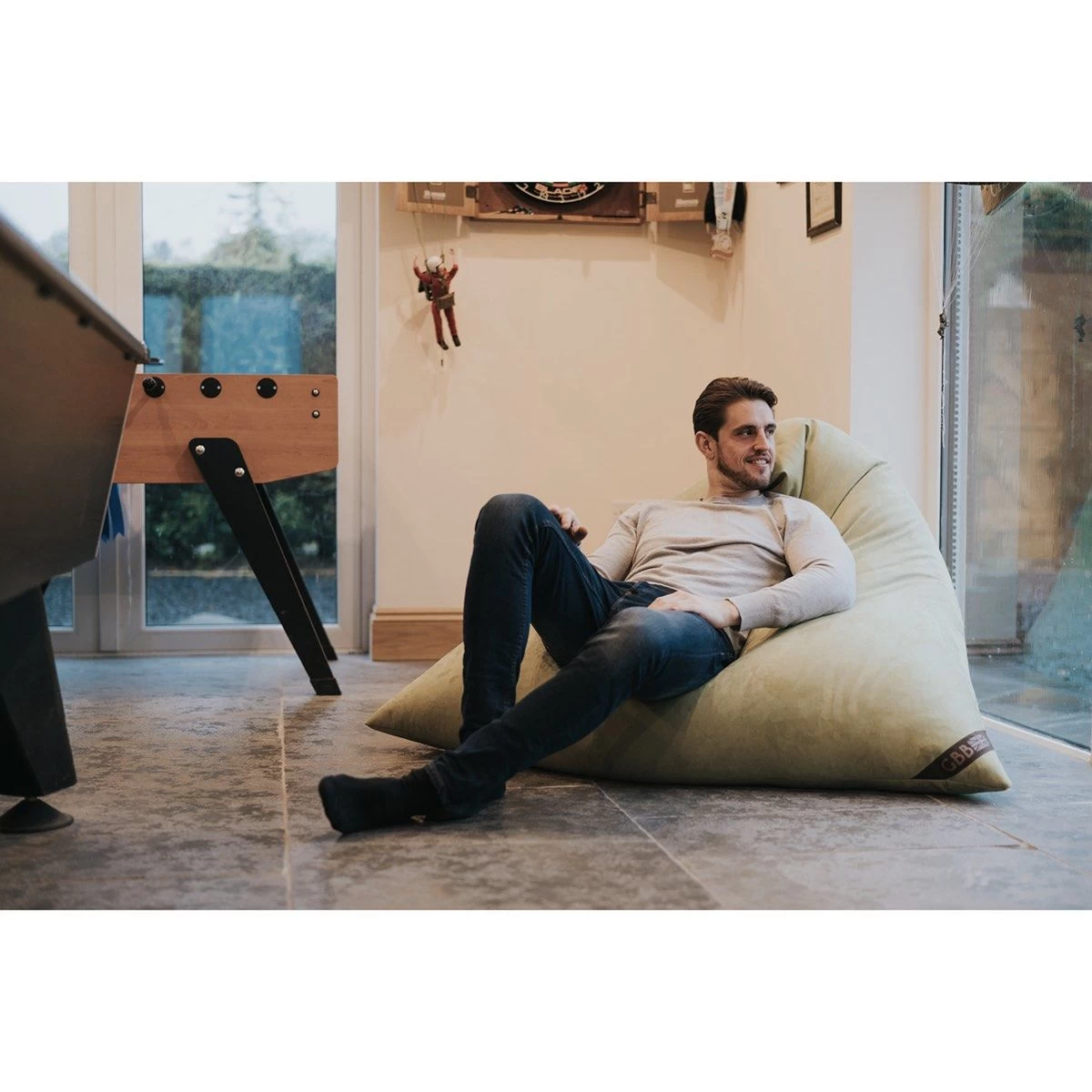 Faux Suede Tri-Gamer Bean Bag 5 Faux Suede Tri-Gamer Bean Bag - Image 3