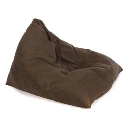 Faux Suede Tri-Gamer Bean Bag - Replacement Cover -Bean Bag Chairs Store faux suede tri gamer bean bag mocha 1 1