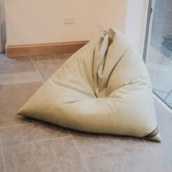 Faux Suede Tri-Gamer Bean Bag - Replacement Cover -Bean Bag Chairs Store faux suede tri gamer bean bag on stone 1