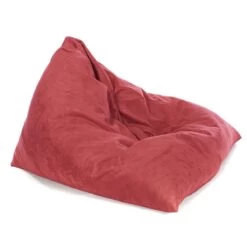 Faux Suede Tri-Gamer Bean Bag - Replacement Cover -Bean Bag Chairs Store faux suede tri gamer bean bag raspberry 1 1