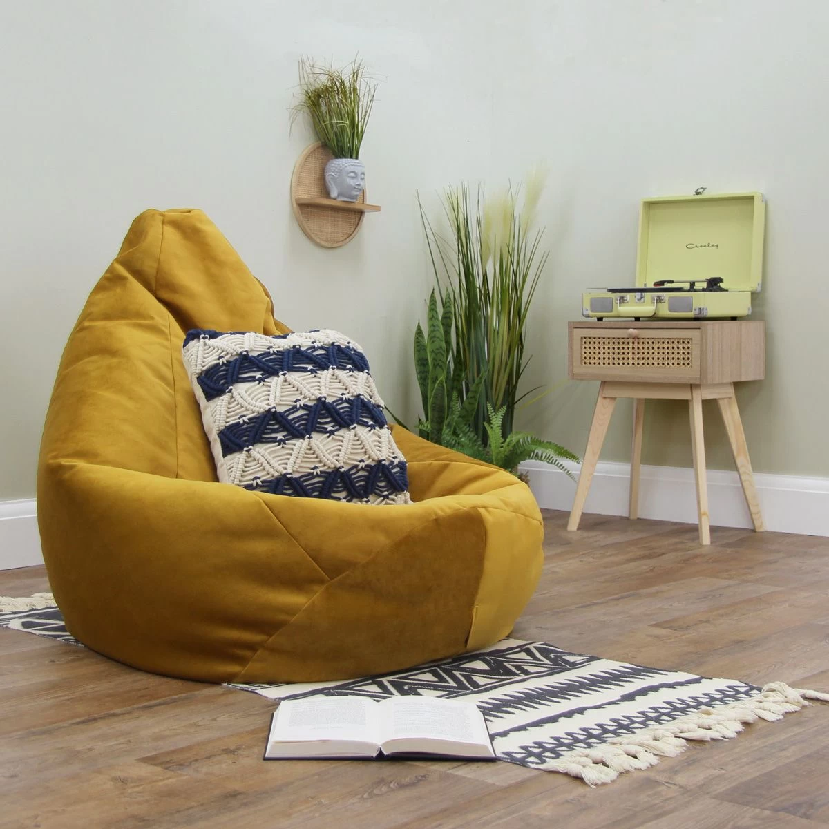 Designer Velvet Hi-Back Gamer Bean Bag 4 Designer Velvet Hi-Back Gamer Bean Bag - Image 2