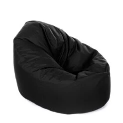 Indoor/Outdoor Bean Bag Chair - Replacement Cover -Bean Bag Chairs Store indoor outdoor bean bag chair black 1 1