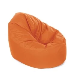 Indoor/Outdoor Bean Bag Chair - Replacement Cover -Bean Bag Chairs Store indoor outdoor bean bag chair orange 1 1