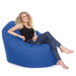 Indoor/Outdoor Bean Bag Chair - Replacement Cover -Bean Bag Chairs Store indoor outdoor bean bag chair royal blue 1 1