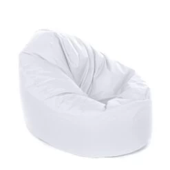 Indoor/Outdoor Bean Bag Chair - Replacement Cover -Bean Bag Chairs Store indoor outdoor bean bag chair white 1 1