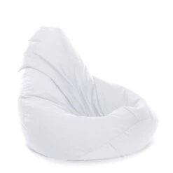 Indoor/Outdoor Hi-Back Gamer Bean Bag - Replacement Cover -Bean Bag Chairs Store indoor outdoor hi back gamer bean bag white 1 1