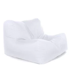 Indoor/Outdoor LayZ Bean Bag - Replacement Cover -Bean Bag Chairs Store indoor outdoor layz bean bag white 1 1