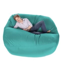 Indoor/Outdoor Monster Bean Bag - Replacement Cover -Bean Bag Chairs Store indoor outdoor monster bean bag sky blue 1 1