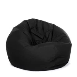 Indoor/Outdoor Retro Classic Bean Bag - Replacement Cover -Bean Bag Chairs Store indoor outdoor retro classic bean bag black 1 1