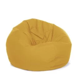 Indoor/Outdoor Retro Classic Bean Bag - Replacement Cover -Bean Bag Chairs Store indoor outdoor retro classic bean bag sunflower yellow 1 1