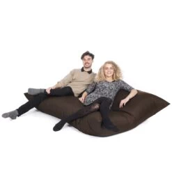 Indoor/Outdoor Slab Bean Bag -Bean Bag Chairs Store indoor outdoor slab bean bag brown 1