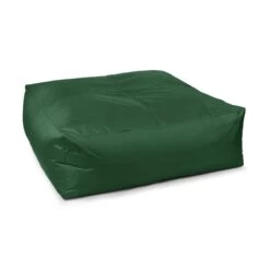 Indoor/Outdoor Square Bean Bag - Replacement Cover -Bean Bag Chairs Store indoor outdoor square bean bag forest green 1 1
