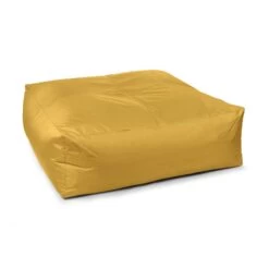 Indoor/Outdoor Square Bean Bag - Replacement Cover -Bean Bag Chairs Store indoor outdoor square bean bag sunflower yellow 1 1