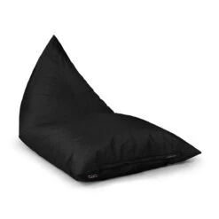 Indoor/Outdoor Deck Chair Bean Bag -Bean Bag Chairs Store indooroutdoor deck chair bean bag black 2
