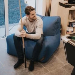 Indoor/Outdoor LayZ Bean Bag - Replacement Cover -Bean Bag Chairs Store indooroutdoor layz bean bag man with pool cue 1
