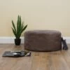 Faux Leather Ingot Bean Bag -Bean Bag Chairs Store ingot faux leather chocolate brown