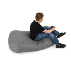 Kids Faux Leather Lounger Bean Bag