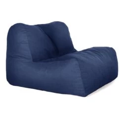 Designer Velvet LayZ Bean Bag -Bean Bag Chairs Store layz velvet midnight blue