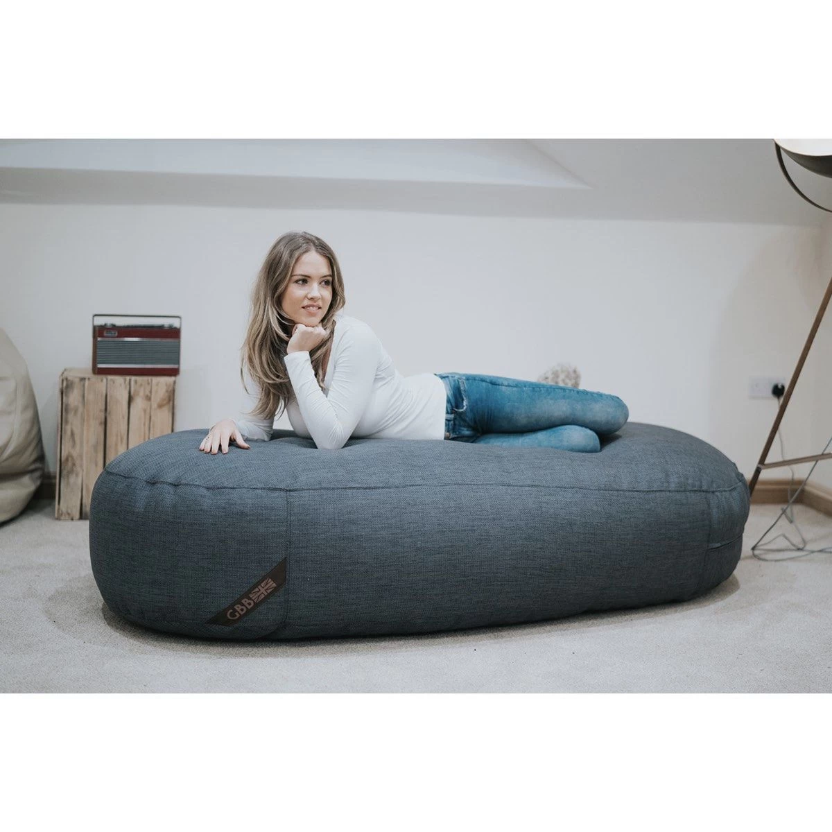 Luxury Chenille Lounger Bean Bag - Replacement Cover 3 Luxury Chenille Lounger Bean Bag - Replacement Cover