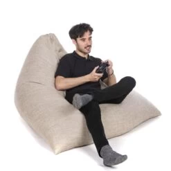 Luxury Chenille Tri-Gamer Bean Bag -Bean Bag Chairs Store luxury chenille tri gamer bean bag man gaming