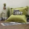Designer Velvet Oxford Cushion Bean Bag -Bean Bag Chairs Store oxford cushion velvet lime green 2
