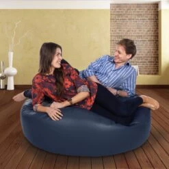 Real Leather Ingot Bean Bag