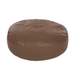 Real Leather Ingot Bean Bag 14 Real Leather Ingot Bean Bag -Bean Bag Chairs Store real leather ingot bean bag light brown 1
