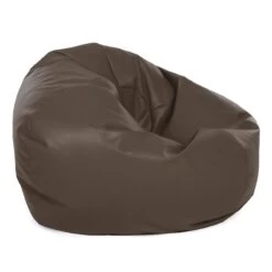 Real Leather Retro Classic Bean Bag 12 Real Leather Retro Classic Bean Bag -Bean Bag Chairs Store real leather retro classic bean bag chocolate brown 1