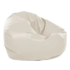 Real Leather Retro Classic Bean Bag 13 Real Leather Retro Classic Bean Bag -Bean Bag Chairs Store real leather retro classic bean bag cream 1