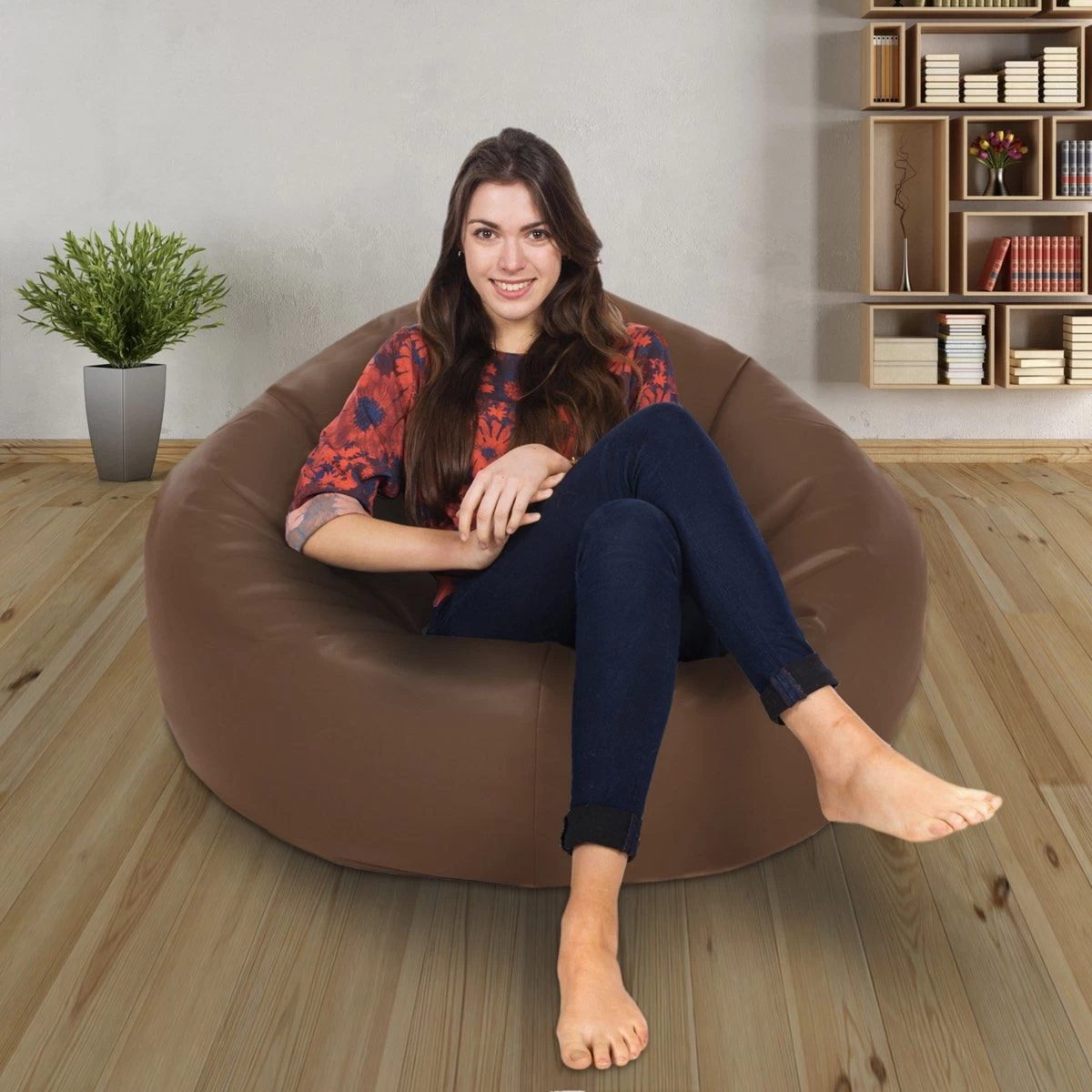 Real Leather Retro Classic Bean Bag 3 Real Leather Retro Classic Bean Bag