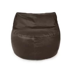 Real Leather Seat Bean Bag -Bean Bag Chairs Store real leather seat bean bag front