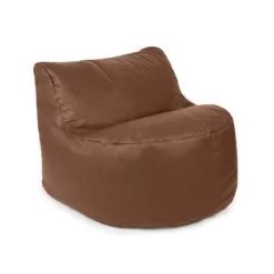 Real Leather Seat Bean Bag -Bean Bag Chairs Store real leather seat bean bag light brown 1