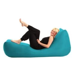 Indoor/Outdoor Recliner Bean Bag - Replacement Cover -Bean Bag Chairs Store recliner bean bags outdoor sky blue 1