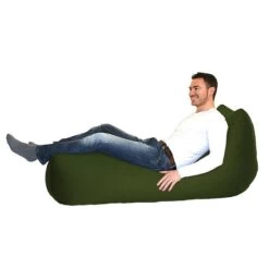 Cotton Recliner Bean Bag - Replacement Cover 41 Cotton Recliner Bean Bag - Replacement Cover -Bean Bag Chairs Store recliner beanbag fabric forest green 1