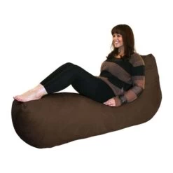 Faux Suede Recliner Bean Bag - Replacement Cover 25 Faux Suede Recliner Bean Bag - Replacement Cover -Bean Bag Chairs Store recliner beanbags suede mocha 1