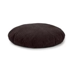 Corduroy Cushion Bean Bag - Round -Bean Bag Chairs Store round cushion bean bag corduroy chocolate brown 3