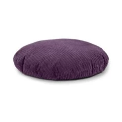 Corduroy Cushion Bean Bag - Round -Bean Bag Chairs Store round cushion bean bag corduroy purple 3