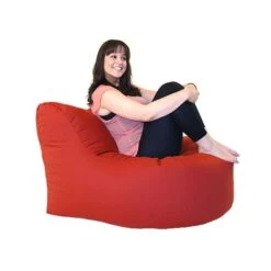 Indoor/Outdoor Seat Bean Bag - Replacement Cover -Bean Bag Chairs Store seat bean bags outdoor red 1