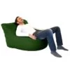Faux Leather Seat Bean Bag - Replacement Cover -Bean Bag Chairs Store seat beanbag faux leather green 1