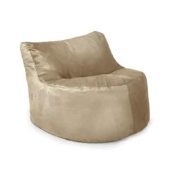 Designer Velvet Seat Bean Bag -Bean Bag Chairs Store seat velvet caramel