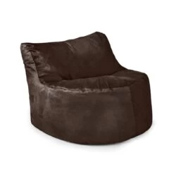 Designer Velvet Seat Bean Bag -Bean Bag Chairs Store seat velvet mocha