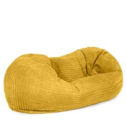 Corduroy Settee Bean Bag -Bean Bag Chairs Store settee beanbag corduroy mustard 1