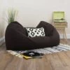 Cotton Settee Bean Bag 1 Cotton Settee Bean Bag -Bean Bag Chairs Store settee cotton chocolate brown