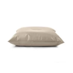Faux Leather Cushion Bean Bag - Square 21 Faux Leather Cushion Bean Bag - Square -Bean Bag Chairs Store square cushion bean bag faux leather cream 1