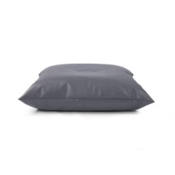 Faux Leather Cushion Bean Bag - Square 23 Faux Leather Cushion Bean Bag - Square -Bean Bag Chairs Store square cushion bean bag faux leather grey 1