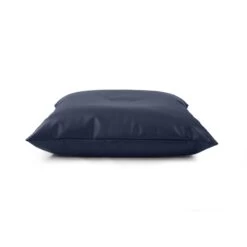 Faux Leather Cushion Bean Bag - Square 25 Faux Leather Cushion Bean Bag - Square -Bean Bag Chairs Store square cushion bean bag faux leather navy blue 1